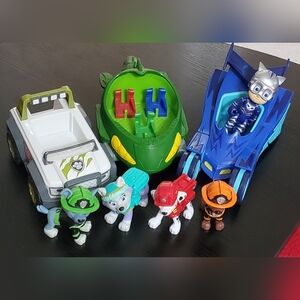 Paw Patrol Pj Mask Toy Marshall Everest Zuma Rocky Gecko Catboy